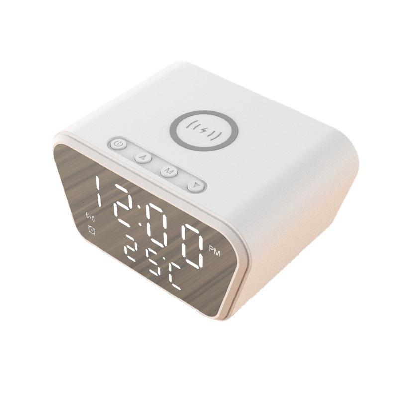 Multifunctional Clock 15W Wireless Charger, Office Desktop Charger with Clock Display, Souvenir Fast Charging белый