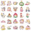 100 Hand-Painted Cute Cat Doodle Stickers for Water Cups, Phones, and Suitcases