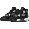 Air Jordan 4 Retro GS White Thunder Kinder-Sneaker Schwarz FQ8213-001