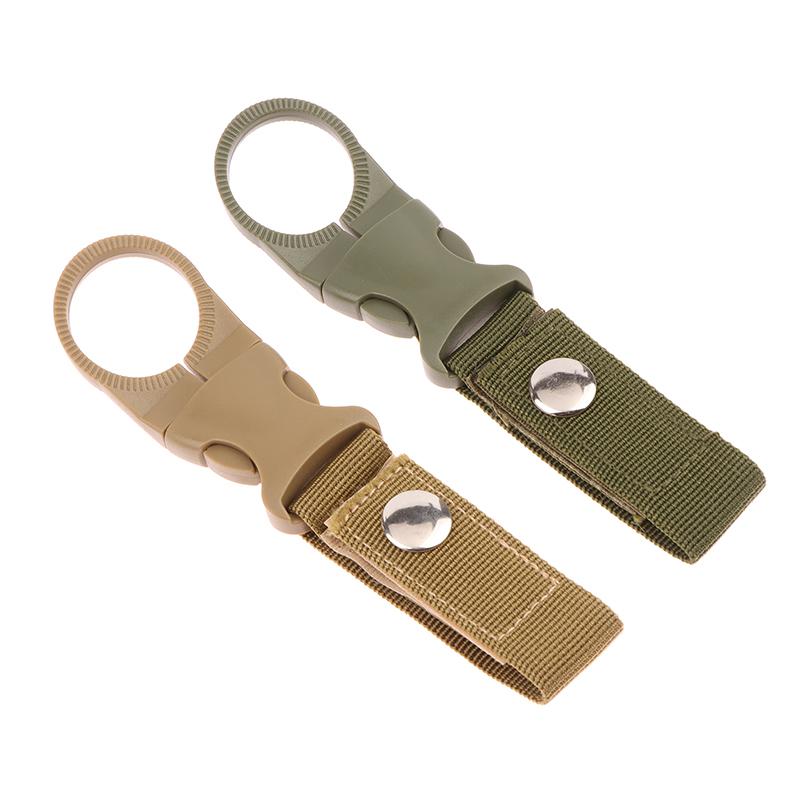 Webbing Buckle Hook Water Bottle Holder Clip Outdoor Military Nylon Climb Carabiner Belt Backpack Hanger Camp