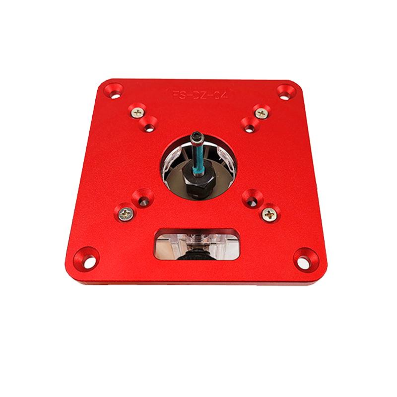 Allsome Aluminum Router Table Insert Plate Trimming Machine Flip Board for Woodworking Benches Router Table Plate for MAKITA RT0700C
