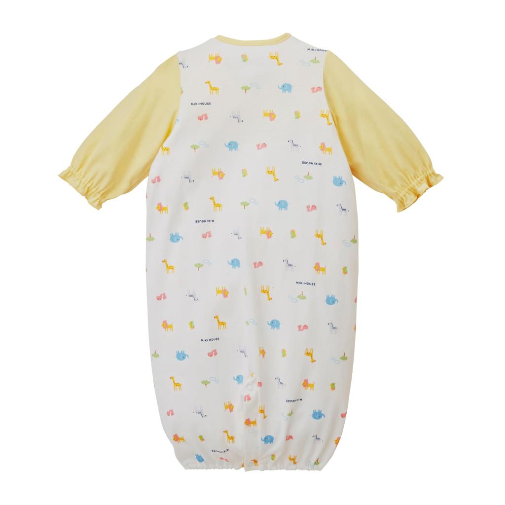 Miki House Coverall Romper with Animal Made in for Boys and Baby Size Two-Way All-in-One Design, Japan, Girls, Newborn, Pre-Birth Prep, Clothes,