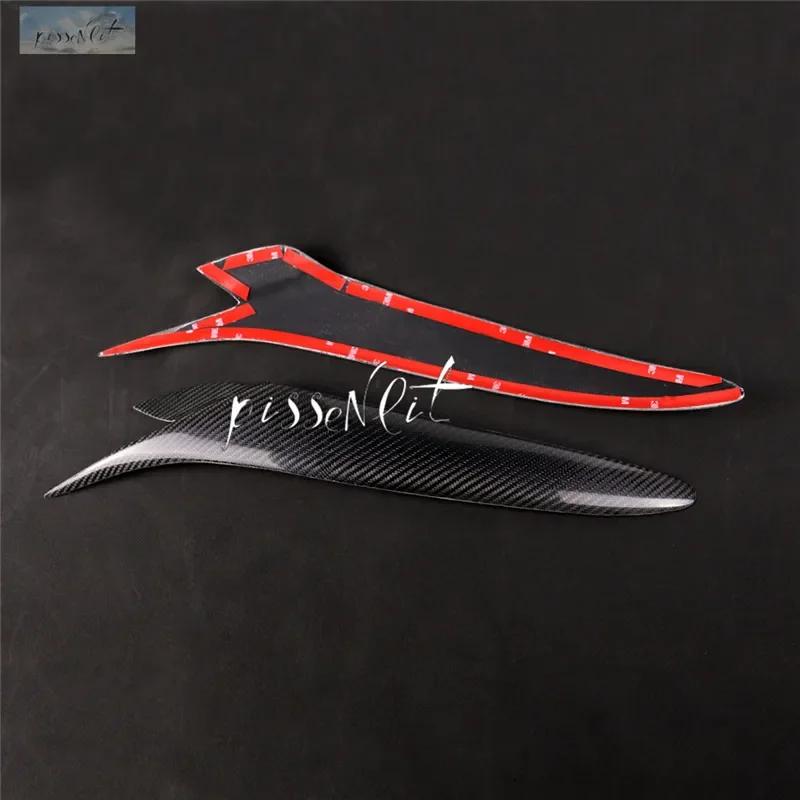 Car Styling Accessories Real Carbon Fiber Headlight Eyebrows Eyelids Trim for Mazda RX 8 RX8 2004-2008 Car Stickers High Quality