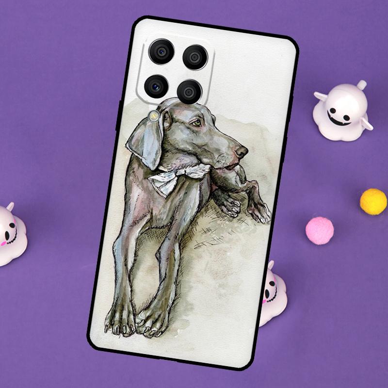 Weimaraner Dog Cover For Samsung Galaxy M54 M14 M34 M33 M13 M23 M53 M15 M55 M31 M51 M20 M30s M32 M52 Case