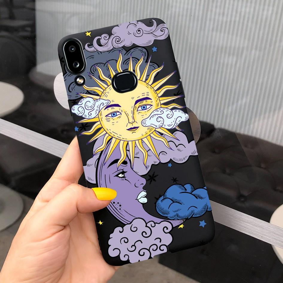 For Phone Case Samsung Galaxy A10s A107 SM-A107F Case Fashion Candy Color Flower Soft Cover For Samsung A10s A 10 S A10 2019 Bag