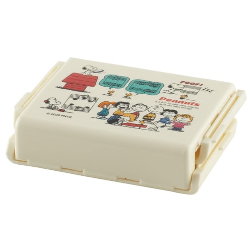 Skater Foldable Rice Ball Case Peanuts Retro Snoopy Made in Japan FON1-A