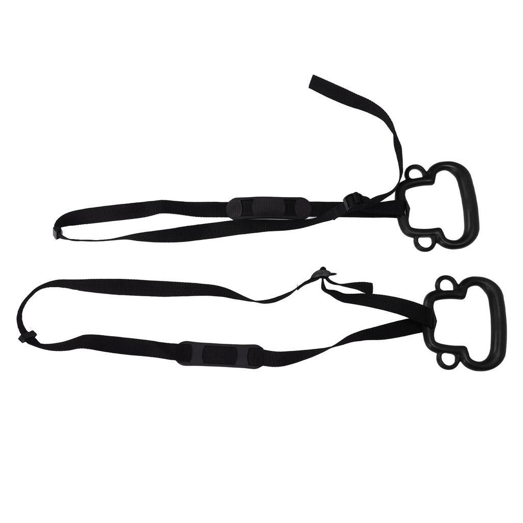 2Pcs Kids Gymnastic Rings Monkey Shape Load Bearing 150KG Ergonomic Portable Outdoor Pull Up Ring with Adjustable