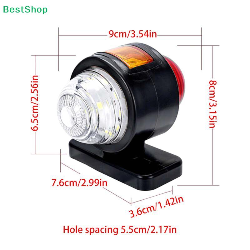 Three Sides LED Side Light Outline Truck Lamp 12 24V For Car Trailer Lorry 25LED Side Marker Light Indicator Rear Lamp
