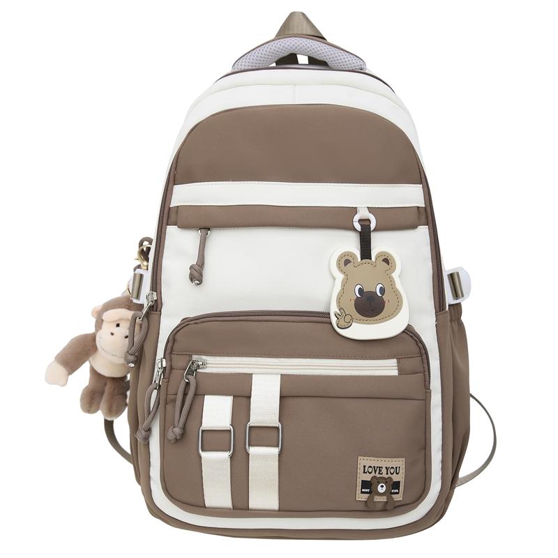 Школьный женский дорожный рюкзак контрастного цвета — фото 22