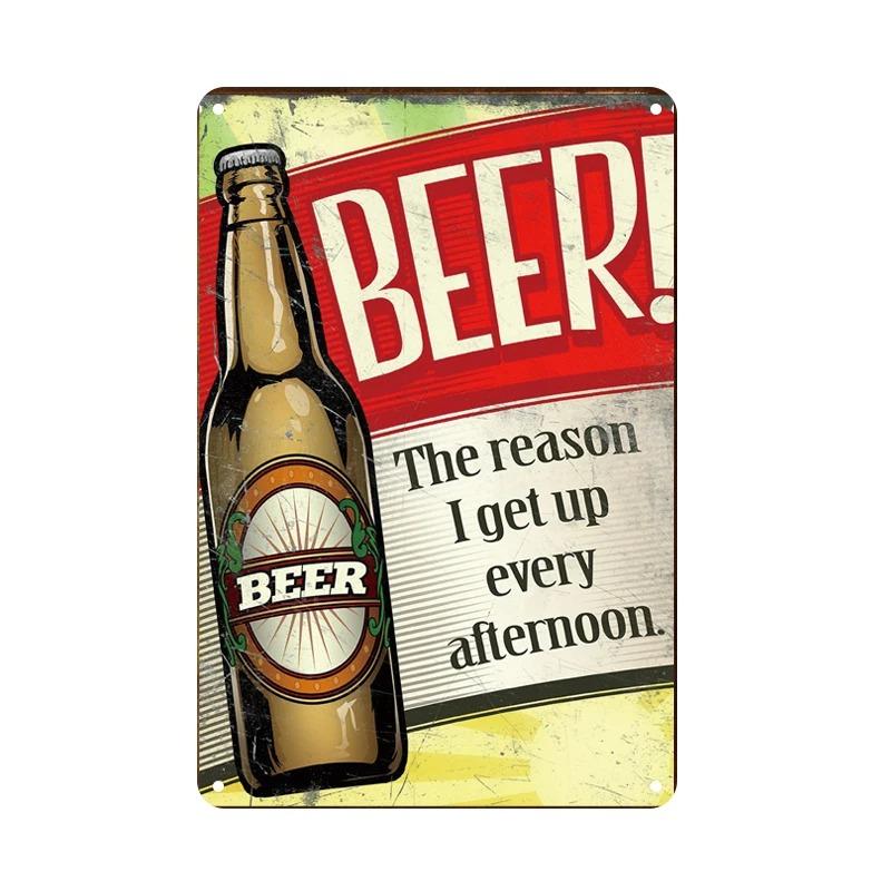 Vintage French Beer Tin Signs Decor Theme Irish Bars Club Pub Wall Posters Metal Plate Retro Vodka Iron