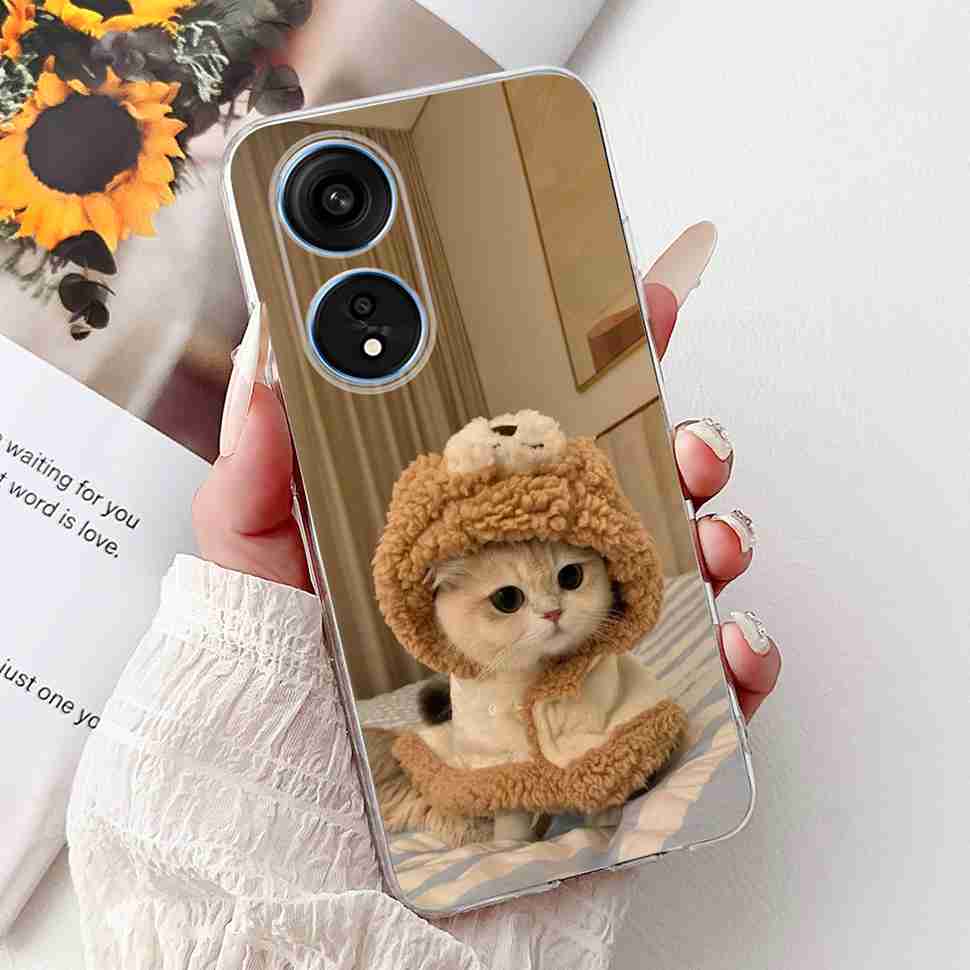 For Oppo A1 Pro 5G 6.7" Case Fashion Flower Painting Soft Silicone TPU Back Cover For Oppo A1 Pro a1 Pro PHQ110 Cases Bumper