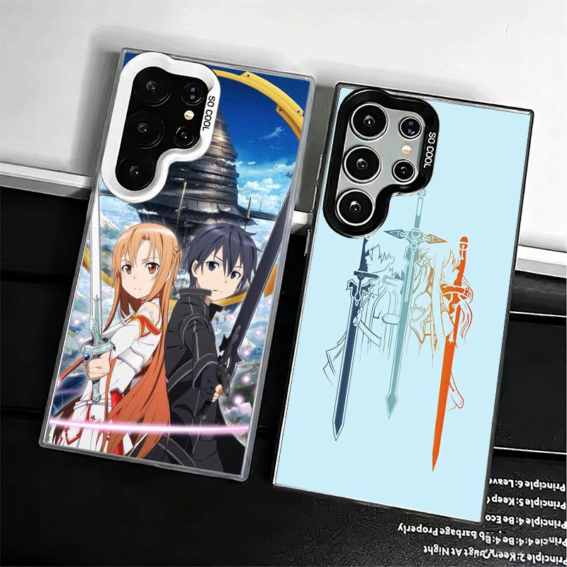 Sword Art Online Anime Shockproof Phone Case for Samsung Galaxy S26 Edge S25 Ultra S24 FE S23 Plus S21 Cover Anti Fall Fundas