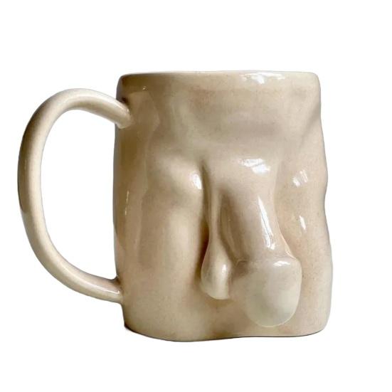 Unieke Koffiekop Grote Capaciteit Keramische Mok Handgemaakt Lekvrij Mok voor Warme Koude Dranken Humoristisch Cadeau voor Volwassenen Thuis Kantoor Gebruik