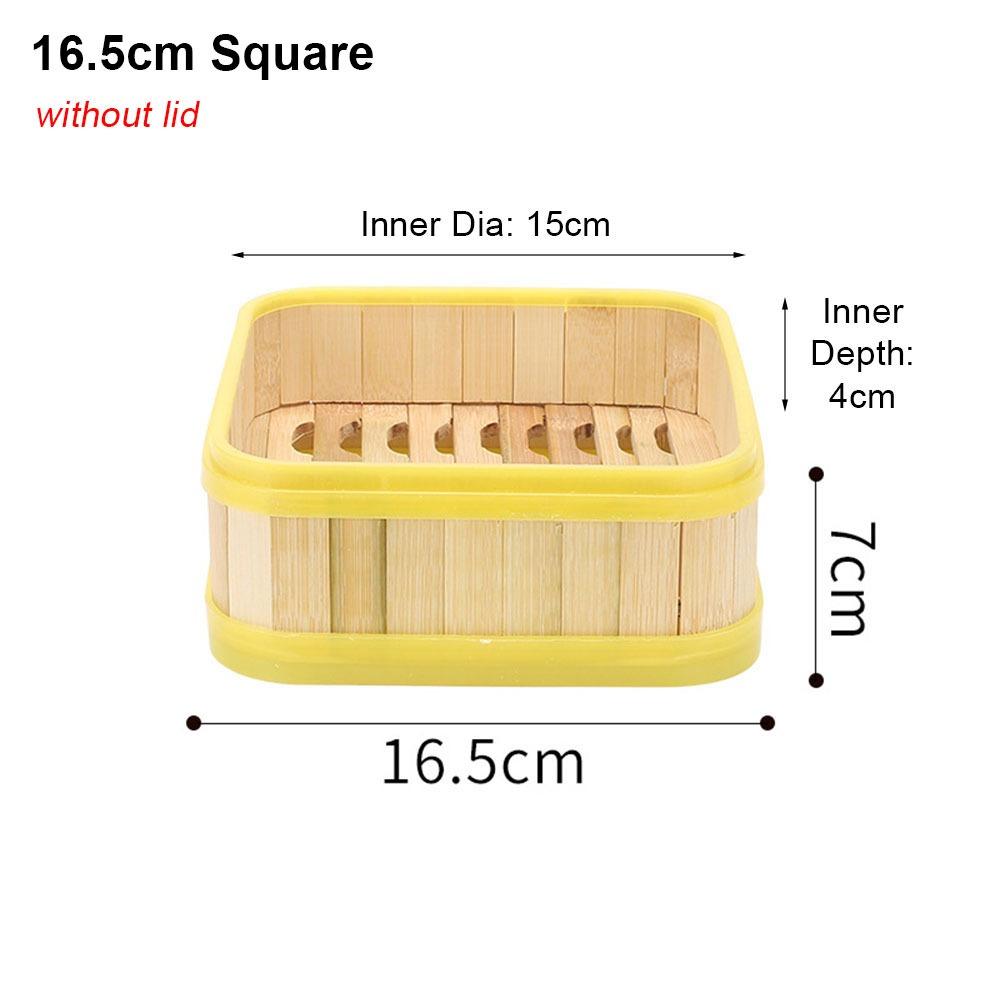 1Pcs With Lid Steamer Basket Handmade Kitchen Cookware Durable Bamboo Steamer  Chinese Food Making