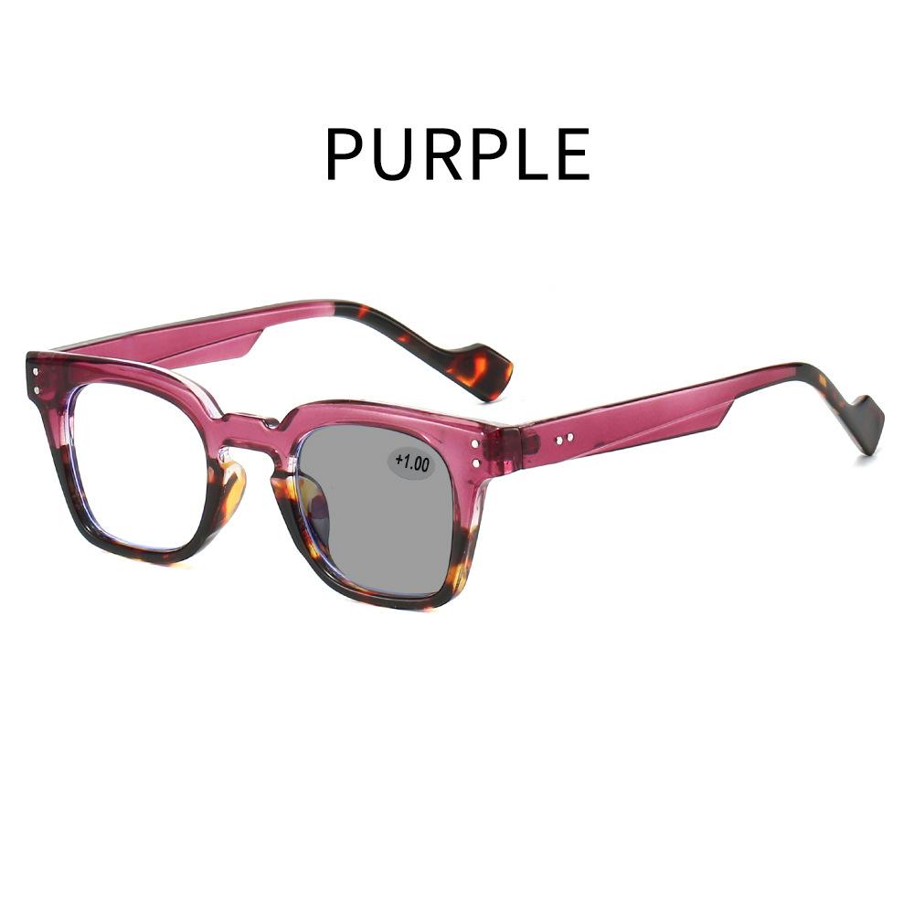 Women s eyeglasses, men s and women s fashion square thickened photochromic glasses