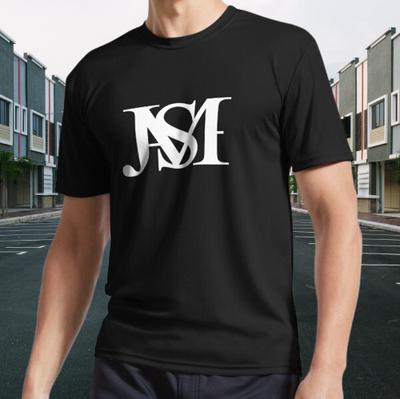 Logo monogram James rysunek Logo Koszulka Active Śmieszna Rozmiar S do 5XL