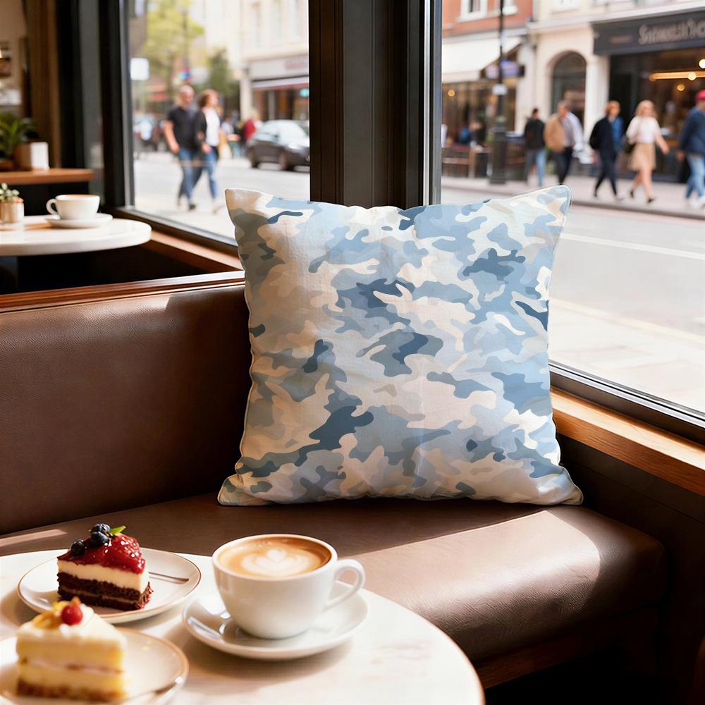 Cloud background pattern Cushion Cover Set of Decorative Short Plush Pillow Covers for Sofa Soft Cushion Case x cm