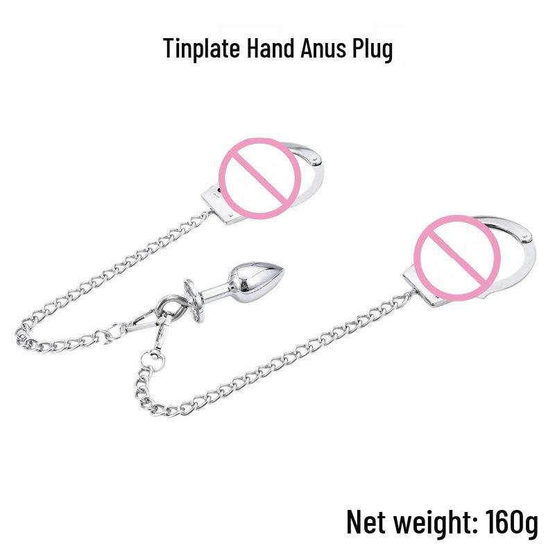 Diamond Butt Plug & Handcuffs Set for Men and Women - Anal Training & Adult Play