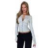 Fall Winter New Women's Slim Fit Knitted Long Sleeve Cardigan Base Sweater, European American Style