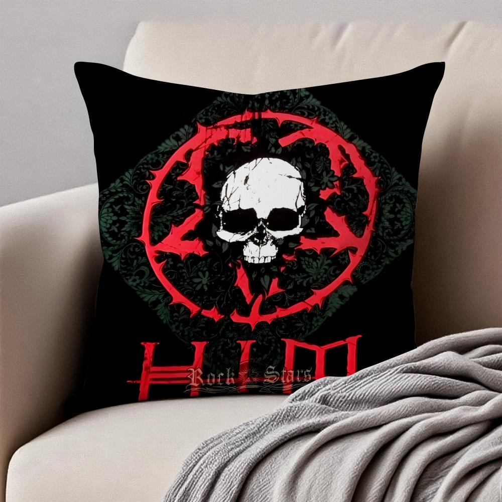 HHim OOrnateES HHeartagram Cushion Cover Pillowcase Antidustmite Invisible Zipper Short Plush Sofa Cushion