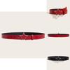 Fashion Pu Leather Belt With Star Pattern And Snap Button Closure For Youth
