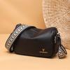 Torebki damskie z prawdziwej skóry na co dzień Trend w modzie Torebki damskie z prawdziwej skóry Czarna boczna torba damska Messenger