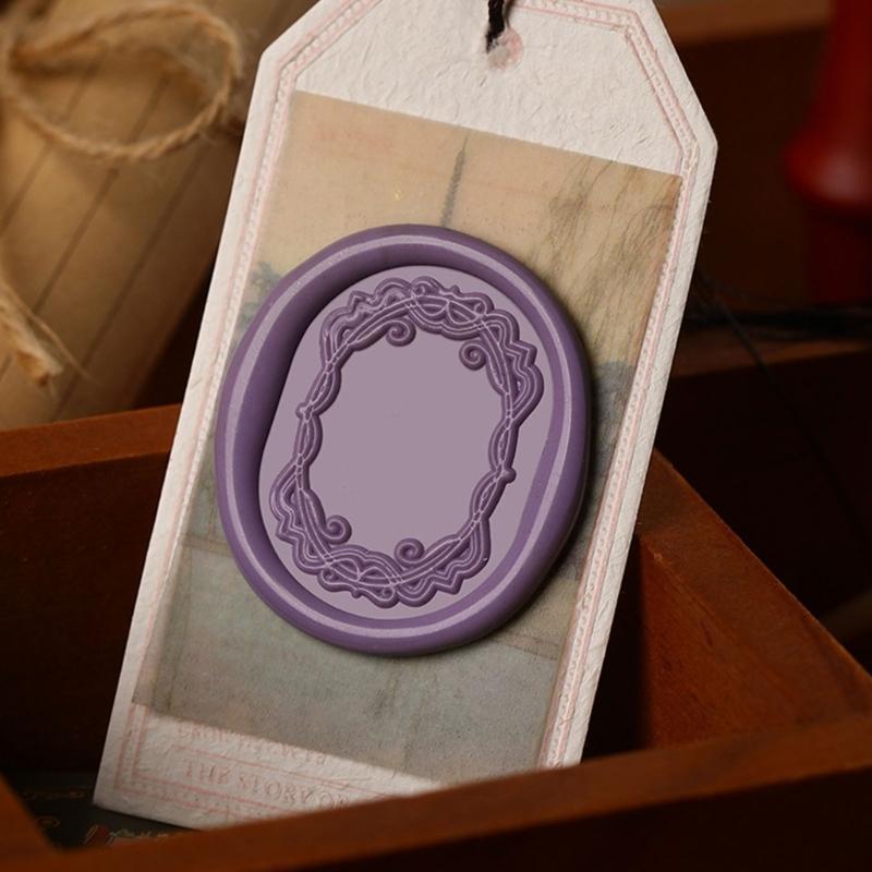 Wax Stamp Head, Wax Seal Stamp Head, Round/Oval/Square Wax Seal Stamp Head for Seal Envelope Invitation Scrapbooking