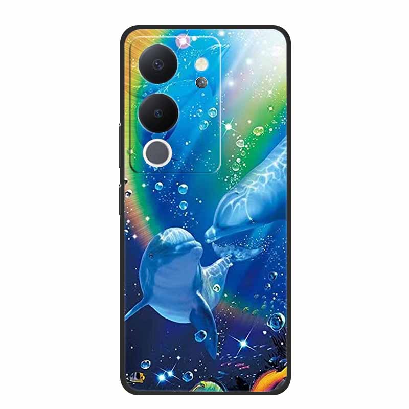 Phone Case For Vivo V30 Lite 5G Back Cover Case Shockproof Black Silicone Soft Funda For Vivo V30 Lite Case V 30 Lite Coque Capa