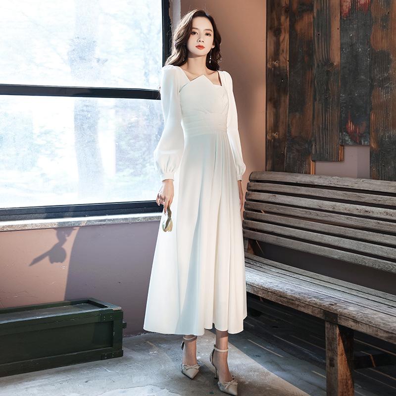 Toast Clothing Bridal Toast Clothing Thank You Back Door Casual Clothing Red Usually Wear Engagement Dress Long Sleeve Dress Women