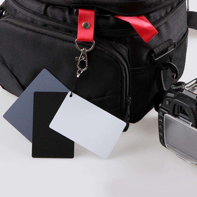 Compactly 18Degree Digital White Black Gray Card 18% Gray Card For Precise White Balance Correction In Photography