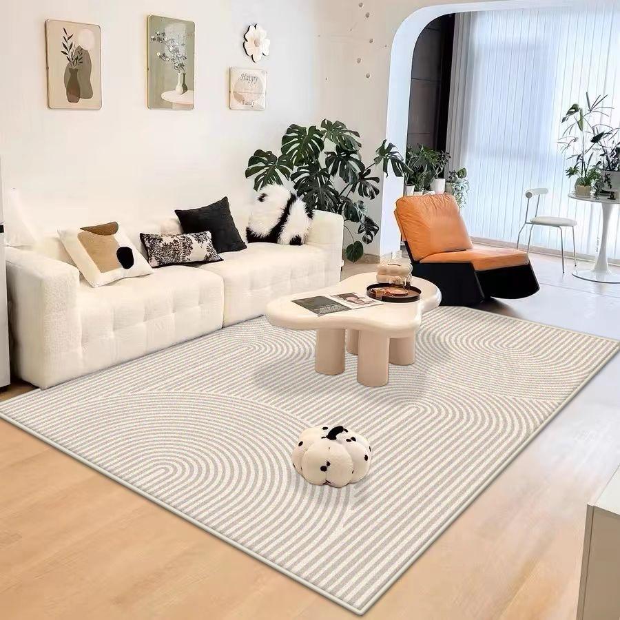 Modern Simple Style Living Room Rugs Ins Non-slip Bedroom Decoration Rug Big Size Soft Foldable Dressing Table Mat Easy Cleaning