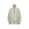 Fear of God Essentials Half-Zip Track Jacket With Shoulder Logo Unisex Jackets Sage FOG-FW20-191