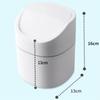Turn Over Cover Table Bin Creative Nordic Style Table Trash Bin Desk Garbage Bin for Kitchen Bathroom Bedroom 2025