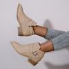 2025 New Boots Leather Women Retro Short Boots for Women Autumn and Winter New Large Size Medium Heel Thick Heel Ankle Boots