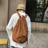 Pure Cotton Canvas Backpack Female Niche Backpack Solid Color Unprinted Large Capacity Student Schoolbag Male Tooling Style