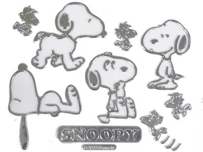 Adesivo Emblema Snoopy 3D 3D Carro Personalizado Decoração Personagem Elegante Bonito Snoopy 4 Peças No.2