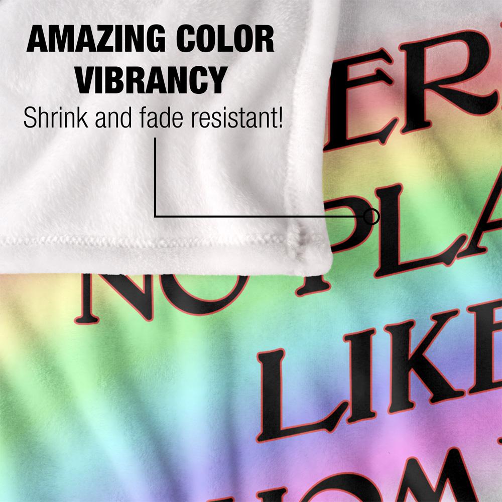 The Wizard Of Oz There's No Place Like Home Rainbow Blanket