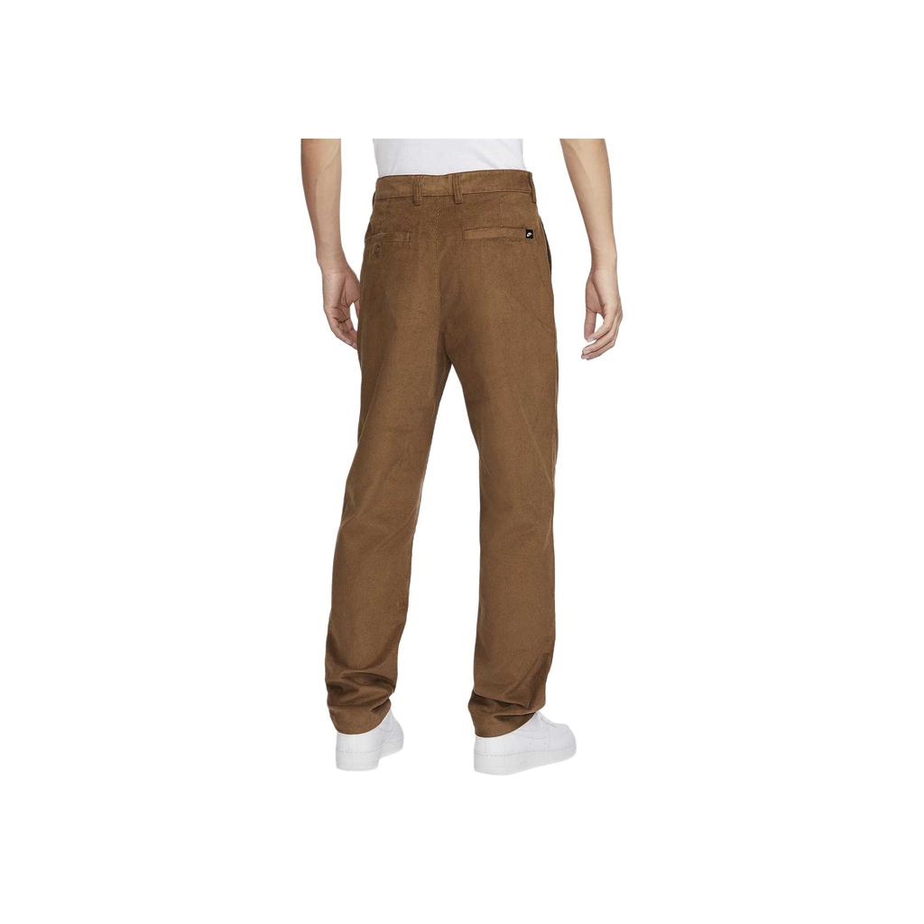 Nike Pantalones Casuales de Pierna Recta con Cremallera de Tiro Medio Bordados con Logo de Club para Hombre Marrón Claro Británico FZ0787281