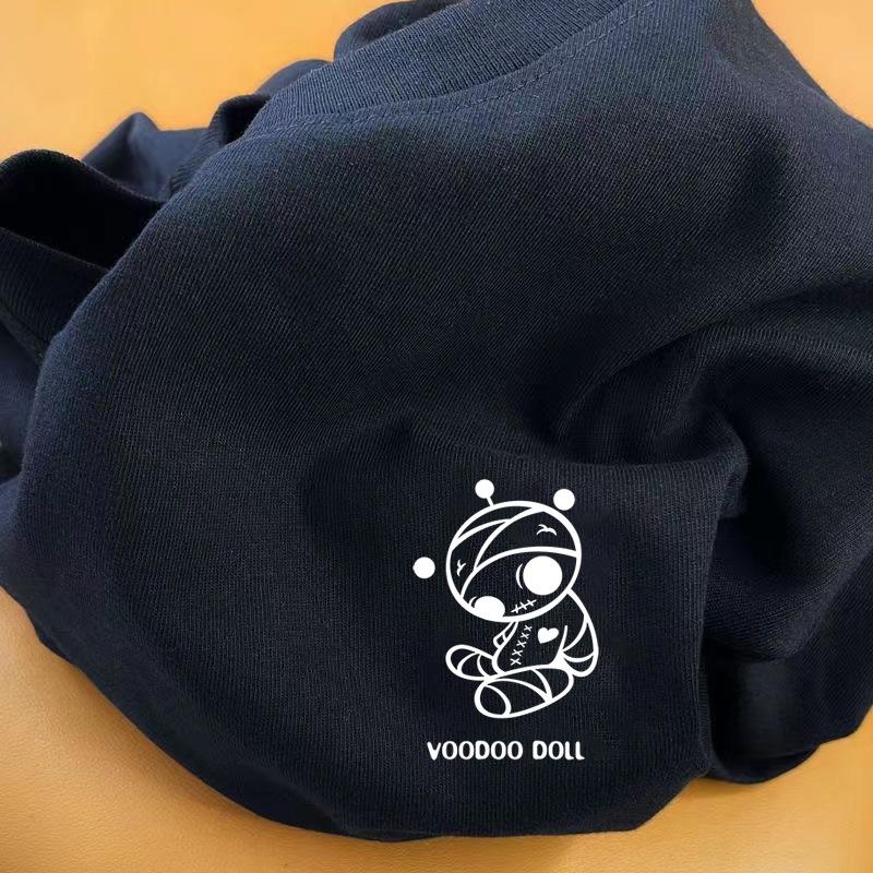 Yiran shoes Puur Katoen Kortemouw Zwaargewicht Katoenen T-shirt Heren Zomer Los Casual Off-shoulder Heren Onderhemd Halve Mouw T-shirt XL