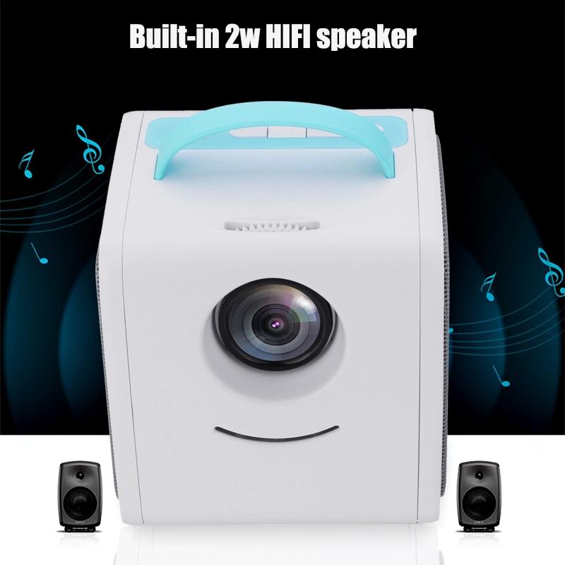 1080P Mini Full HD Projector Home Mini Theater WiFi Projector Portable Cinema LED Home Media Player 320x240 TF Card 100V-240V