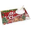Christmas Table mat dining table Xmas Tree Snowman Santa Gingerbread House Linen Fabric Merry Christmas Holiday Table Decoration