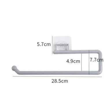 Kitchen Tissue Holder Hanging Toilet Roll Paper Holder Kitchen Paper Towel Rack Bathroom Cabinet Door Hook Holder Organizer