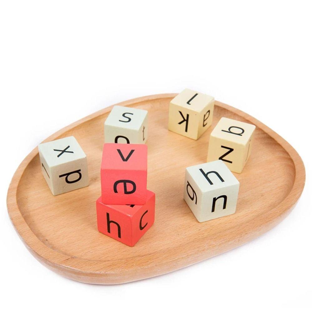 Alphabet Alphabet Spelling Game Wooden Puzzle Letter Spelling Block Spell The Word Game  Kids Gift