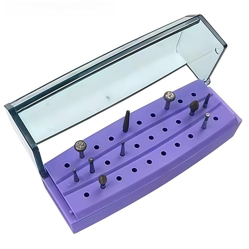 1Pcs Dental Materials Disinfection Racks for High- and Low-Speed Dental Burs Drills and Files Dental Instrument Storage Boxes