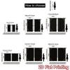 2D FLAT PRINTING 2pcs Curtains (Without Rod) Vintage Ornate Border Frame Popular Curtain Fabric Yarn Curtains Romantic Use for