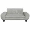 VidaXL Canapé pour enfants gris clair 70x45x33 cm velours, mini canapé, mini canapé-chaise, mini canapé pour enfants, canapé 3196387
