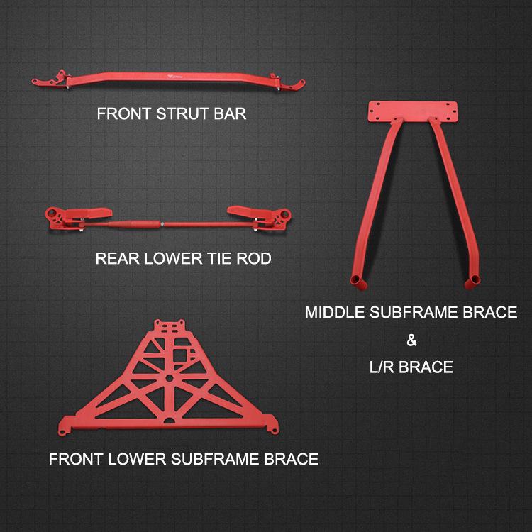 BMW F30/F20/F32/F22 Strut Brace Set - Car Balance Bar Modification Accessory