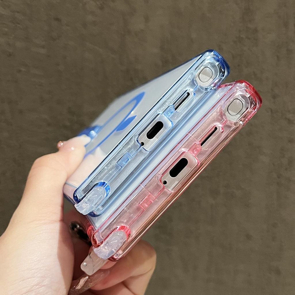 For Samsung Galaxy S25 Ultra Magnetic Case Clear Colorful Frame TPU + PC Phone Back Cover with Lens Film
