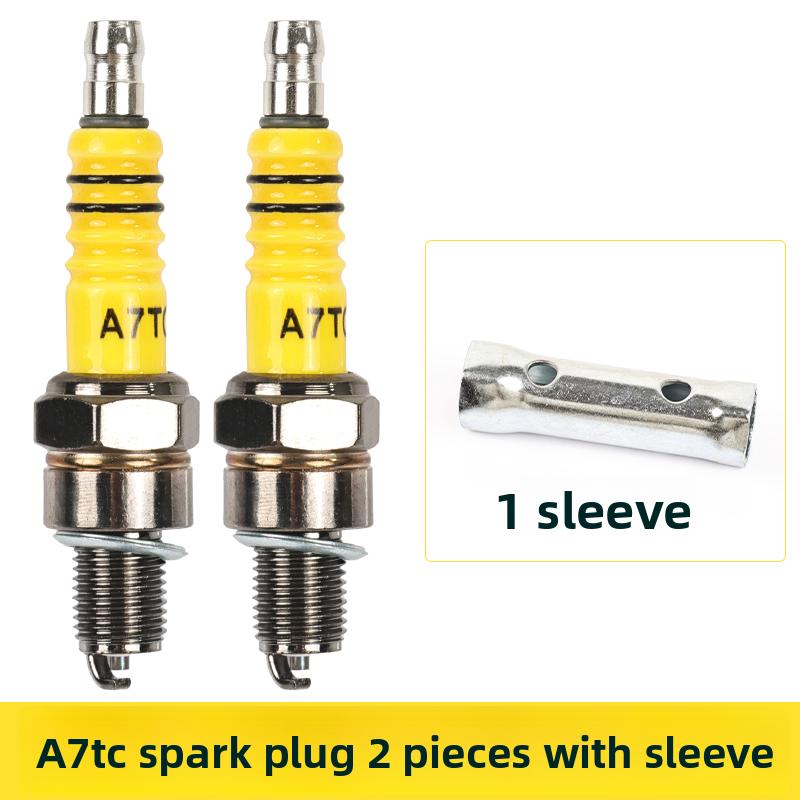 Three-wheel motorcycle ATDC D8TC spark plug, suitable for 125/150 engine ignition plugs as a universal accessory.