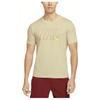 Men's Nike Solid Color Alphabet Quick Dry Breathable Training Sports Short Sleeve Yellow T-Shirt DM6256-206